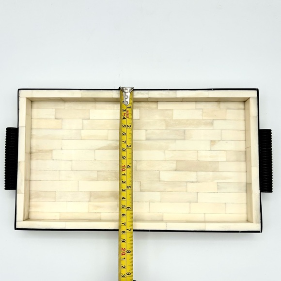 Ivory White Tiled Bathroom Vanity Tray - Picture 5 of 6